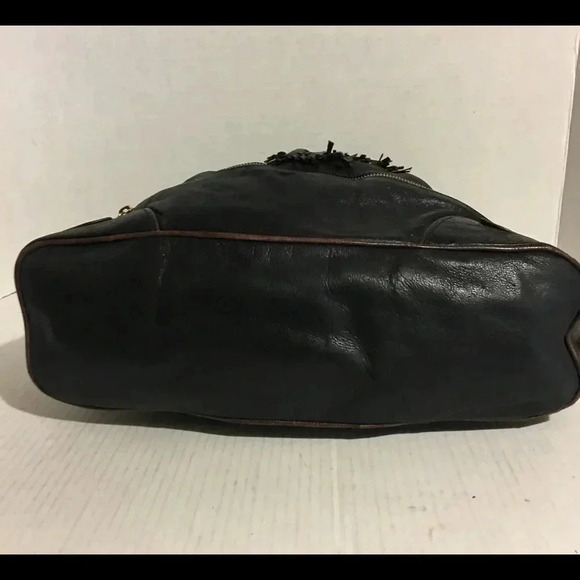 Steven by Steve Madden Black leather hobo handbag - Picture 3 of 8